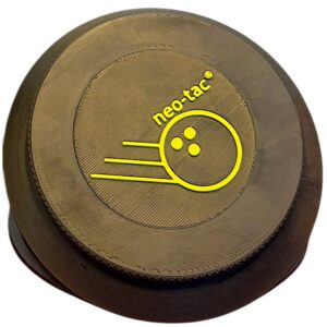 sanding pad holder with yellow Neo-Tac Logo in the center